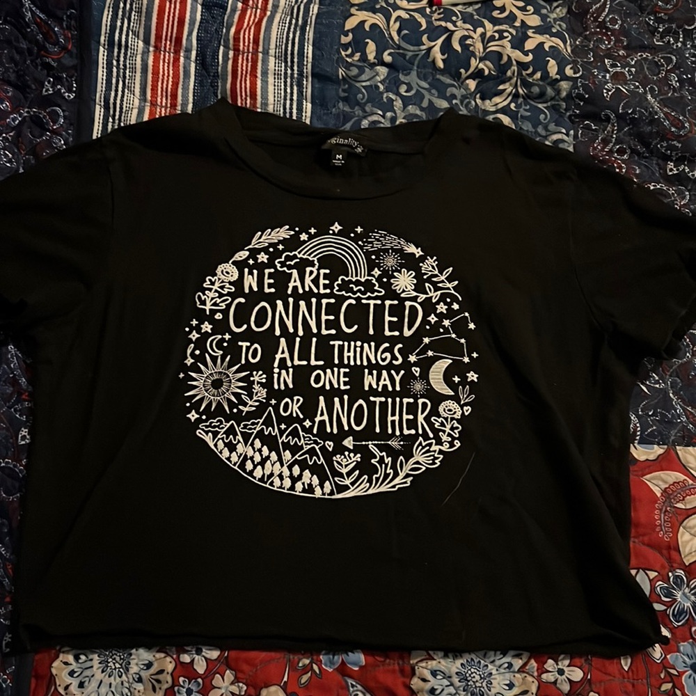Crop Top // “We are connected to all things in one way or another” - Picture 1 of 2